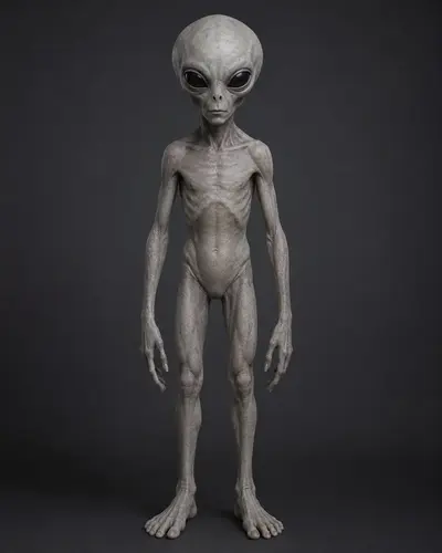 Artistic depiction of a Grey alien