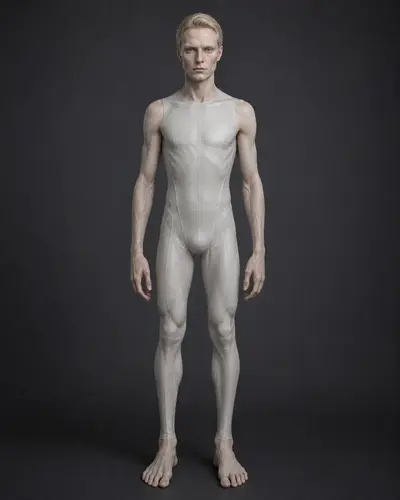 Artistic depiction of a Nordic alien